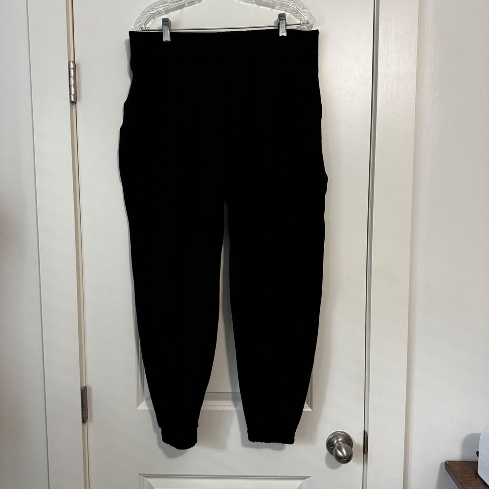 Spanx 1X Black The Perfect Pant Ankle Joggers High Waist 202350R